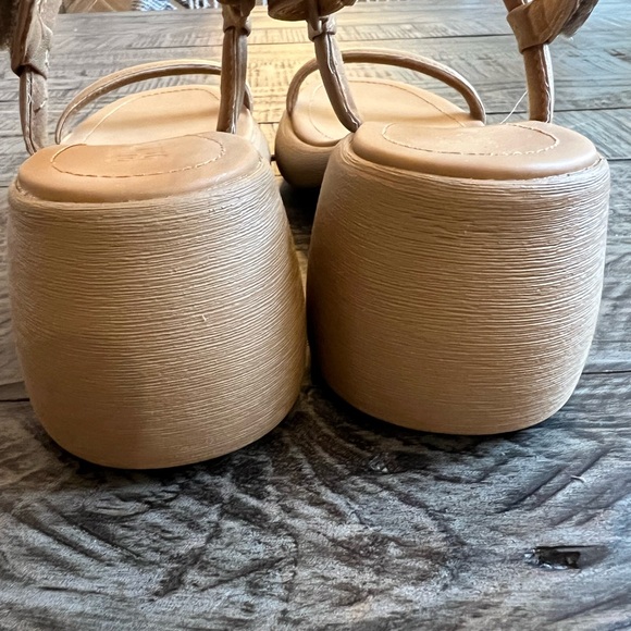 Camper Thelma Tan Sandals with Chunky Heel and Ankle Strap brown sz 37 - Picture 4 of 11